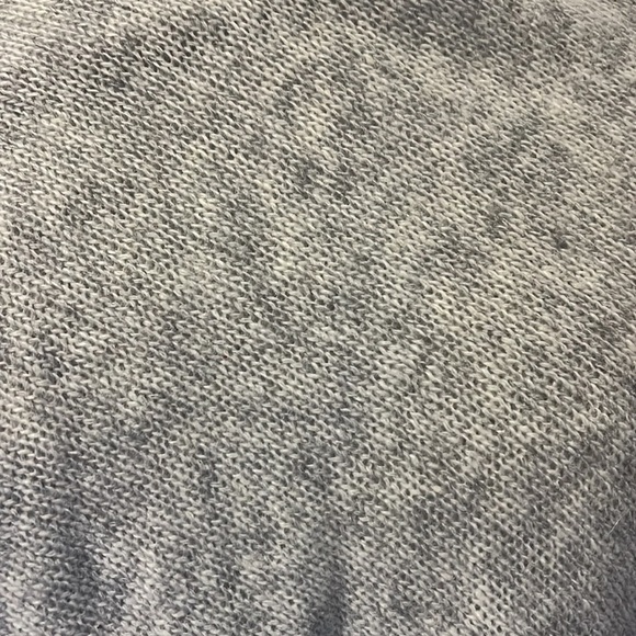 Sole Society fringed light gray cardigan poncho sweater, multiwear, one size - Picture 2 of 11